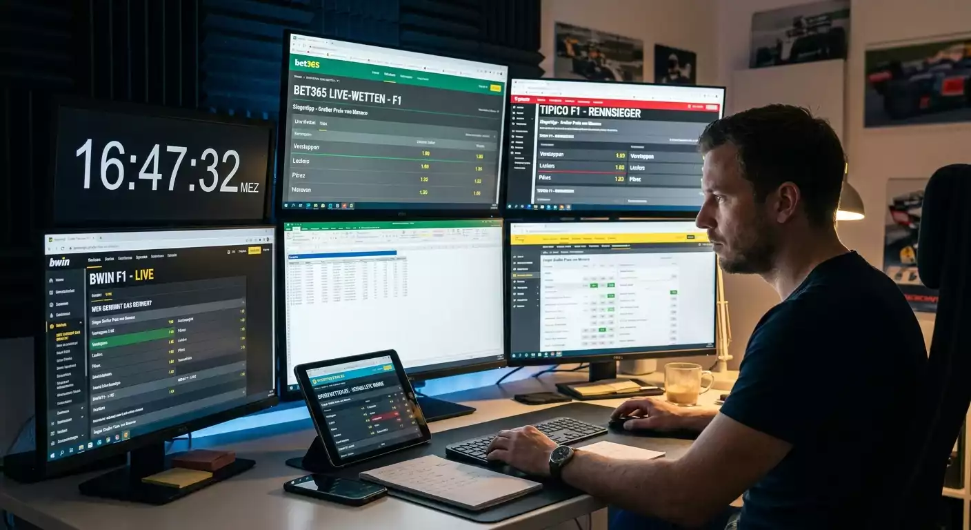 Live-Wetter reagiert auf schnelle Quotenänderungen nach ALT Sports Data Integration im F1-Rennen