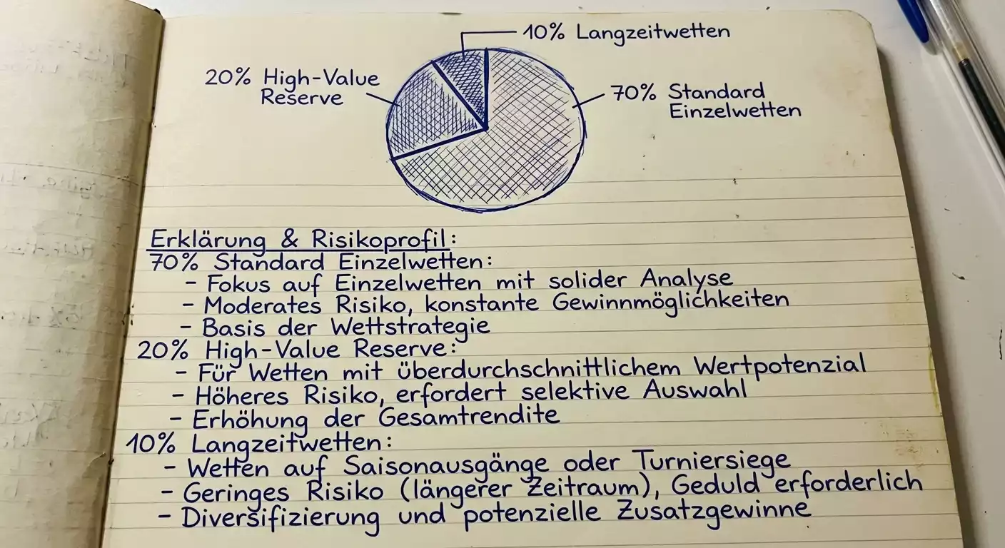 Portfolio-Diversifikation Bankroll Formel 1 — Verteilung zwischen Einzelwetten und Langzeitwetten