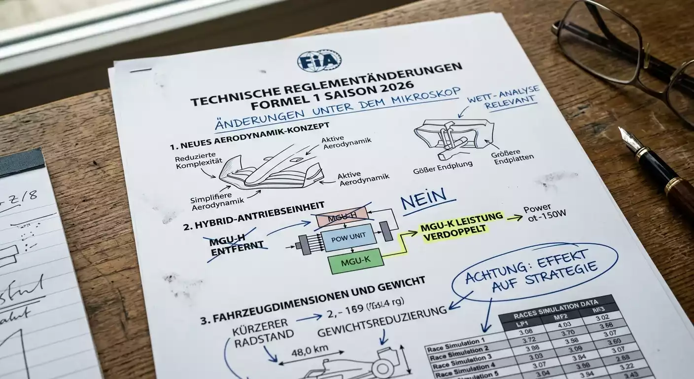 Formel 1 Reglement 2026 Langzeitwetten: Außenseiter-Chancen und Quoten-Volatilität bei neuem Technikalreglement
