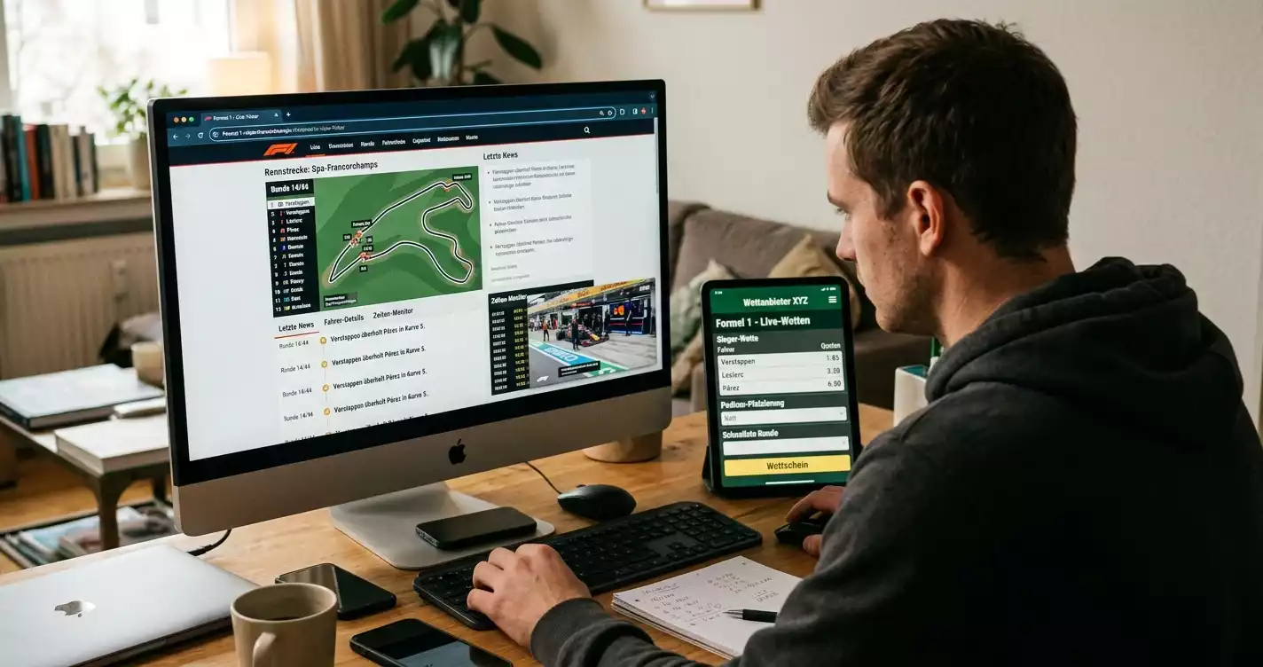 Formel 1 Live-Ticker vs. TV-Stream: Informationsquellen für Formel-1-Live-Wetten im Vergleich