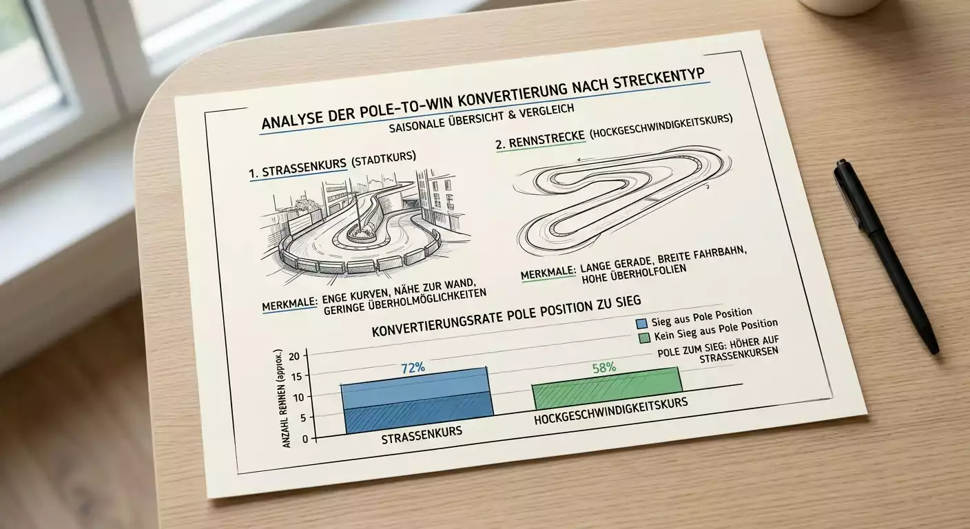 Formel 1 Qualifying Streckentyp-Analyse: Pole-zu-Sieg-Konversionsrate auf Stadtkursen und Highspeed-Strecken