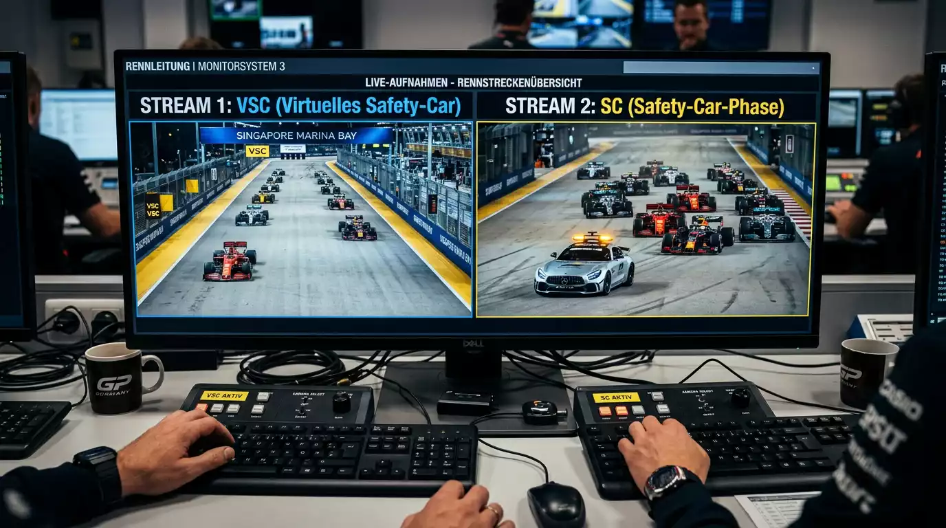 Virtual Safety Car versus Safety Car Formel 1 — Unterschied im Rennverlauf und Einfluss auf Wetten