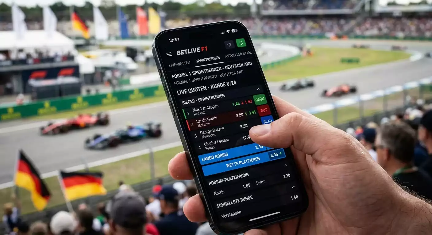 Live-Wetten Formel 1 Sprint: Quotenbewegungen und In-Play Entscheidungen während des Sprint-Rennens