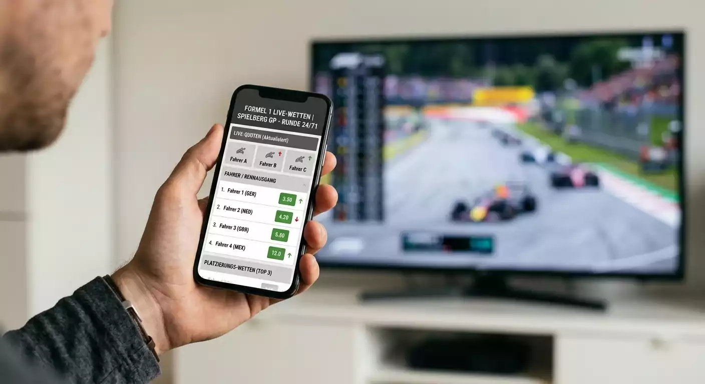 Mobile App für Formel 1 Live Wetten — Quotenaktualisierungsgeschwindigkeit und Benutzeroberfläche im Vergleich