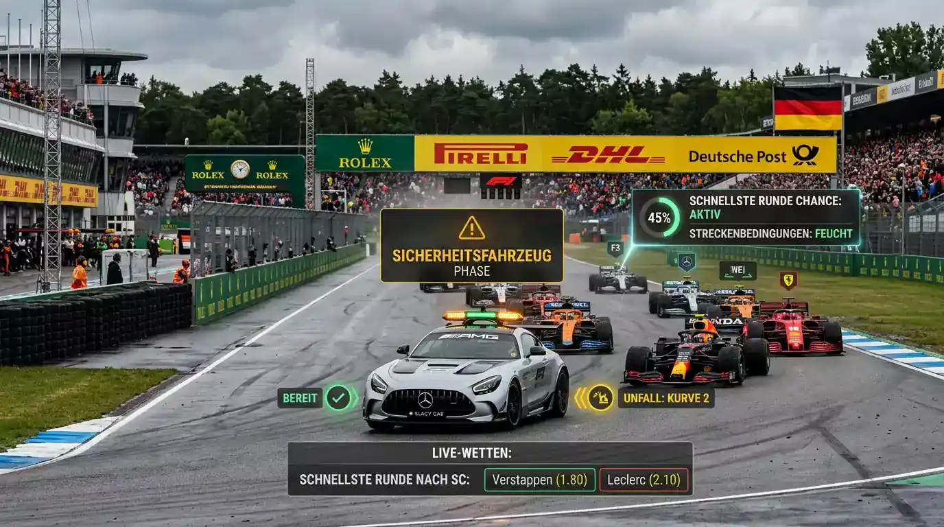 Formel 1 Spezialwetten — Safety Car, schnellste Runde, erste Runde Crash als Nischenmärkte für erfahrene Wetter