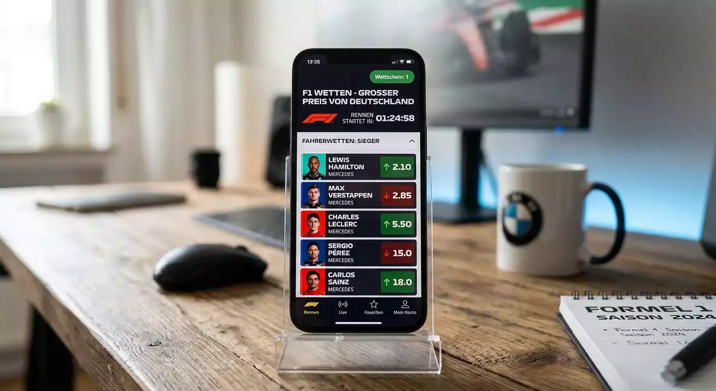 Vergleich der Quotenaktualisierungsgeschwindigkeit in verschiedenen Formel-1-Live-Wetten-Apps