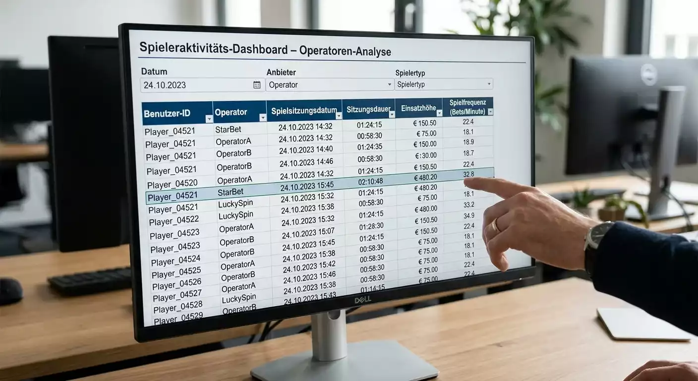 LUGAS Aktivitätsdatei nach Paragraph 6h GlüStV 2021 — Spielaktivitätsdaten für anbieterübergreifenden Spielerschutz