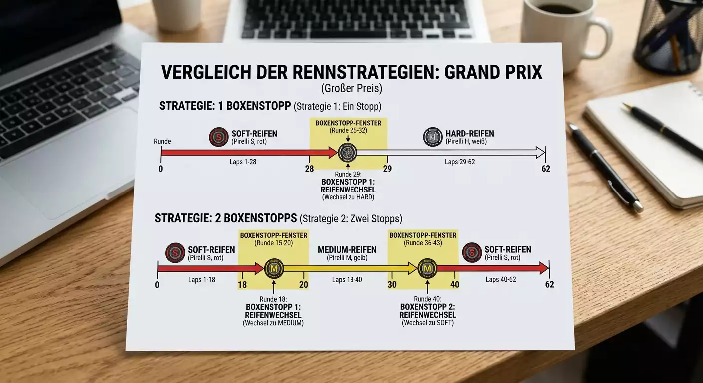 Vergleich Ein-Stopp vs. Zwei-Stopp-Strategie in der Formel 1 — Auswirkungen auf Live-Quoten und Wettentscheidungen
