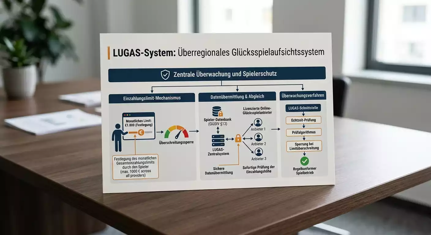 LUGAS-System für Sportwetten — Einzahlungslimit und Aktivitätsdatei nach GlüStV 2021 erklärt