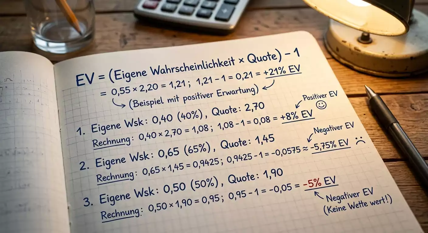 Erwartungswert Berechnung Value Wette Formel 1 — Formel und Rechenbeispiel für positive Erwartungswert-Wetten