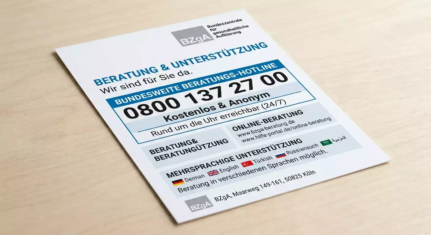 BZgA-Helpline Beratungsangebot für Sportwetter mit Glücksspielproblemen beim Formel-1-Wetten