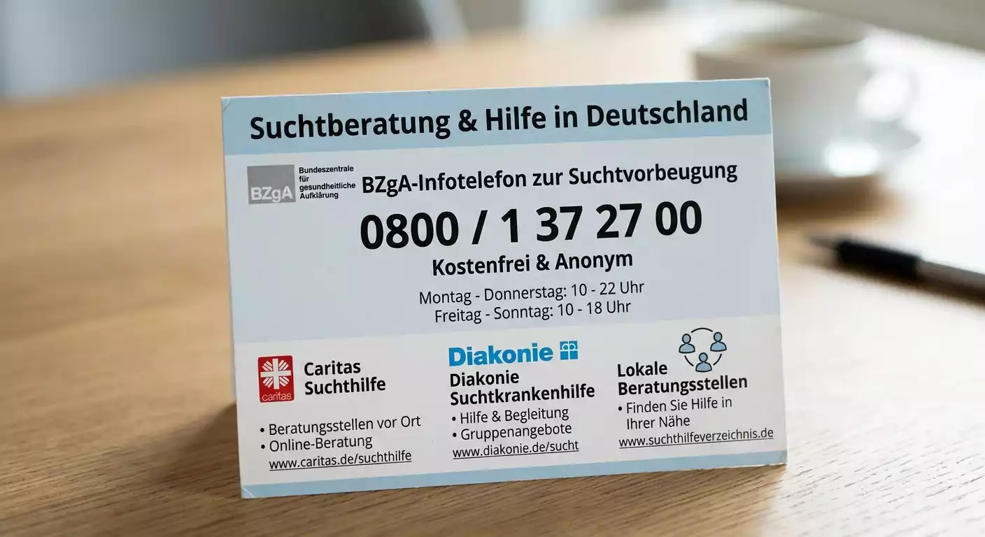 Hilfsangebote bei Glücksspielproblemen in Deutschland BZgA Suchtberatung für Sportwetter