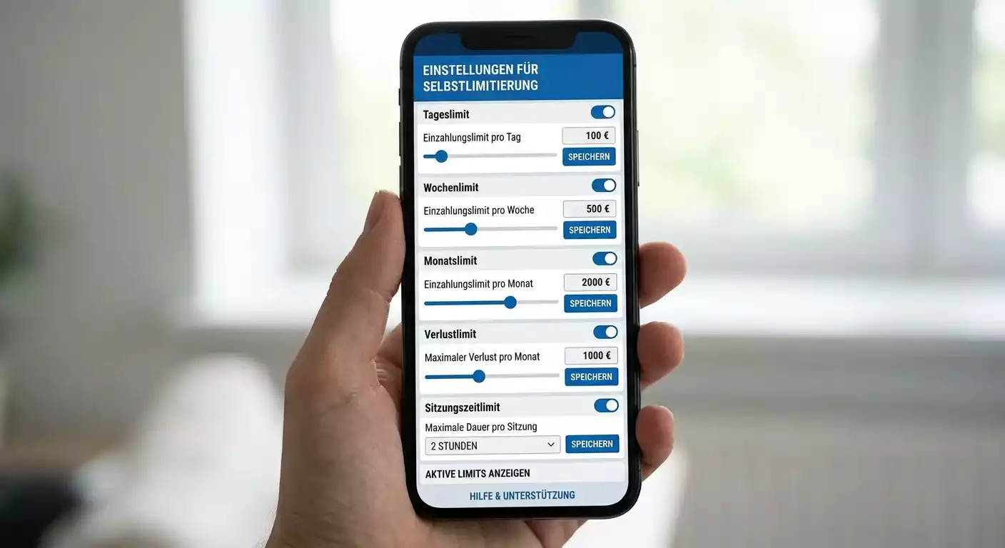 Selbstlimit-Tools bei GGL-lizenzierten Anbietern für verantwortungsvolles Formel-1-Wetten