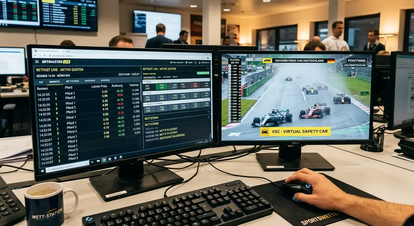 Live-Reaktion der Quoten Formel 1 bei VSC und Safety Car — Geschwindigkeit und Ausmaß der Kursbewegung